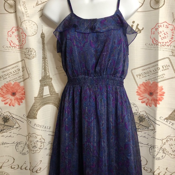 Express Navy Blue Maxi Dress - Picture 2 of 11